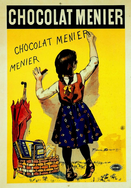 Publicité Chocolat Menier (1893) - Illustration par Firmin Bouis - Archives de l'équipage